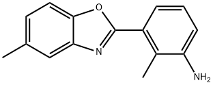 2-甲基-3-(5-甲基-苯并恶唑-2-基)-苯基胺 结构式