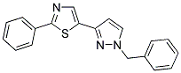 5-(1-BENZYL-1H-PYRAZOL-3-YL)-2-PHENYL-1,3-THIAZOLE 结构式