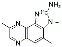 2-AMINO-3,4,8-TRIMETHYL-3H-IMIDAZO[4,5-F]QUINOXALINE-2-(14)C 结构式