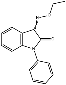 1-PHENYL-1H-INDOLE-2,3-DIONE 3-(O-ETHYLOXIME) 结构式