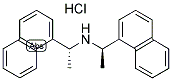 BIS((R)-1-(1-NAPHTHYL) ETHYL)AMINE HYDROCHLORIDE 结构式