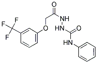 N-((PHENYLAMINO)CARBONYLAMINO)-2-(3-(TRIFLUOROMETHYL)PHENOXY)ETHANAMIDE 结构式