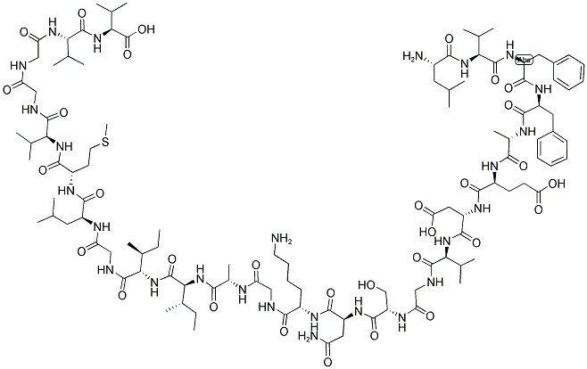 BETA-AMYLOID (17-40) 结构式