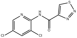 N-(3,5-DICHLORO-2-PYRIDINYL)-1,2,3-THIADIAZOLE-4-CARBOXAMIDE 结构式