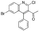 1-(6-Bromo-2-chloro-4-phenylquinolin-3-yl)ethanone 结构式