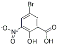 5-Bromo-3-nitrosalicylic acid 结构式