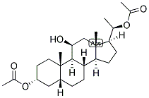 5-BETA-PREGNAN-3-ALPHA, 11-BETA, 20-BETA-TRIOL 3,20-DIACETATE 结构式