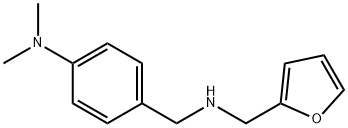 4-({[(呋喃-2-基)甲基]氨基}甲基)-N,N-二甲基苯胺 结构式