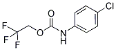 2,2,2-TRIFLUOROETHYL 4-CHLOROPHENYLCARBAMATE 结构式