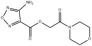 4-AMINO-FURAZAN-3-CARBOXYLIC ACID 2-MORPHOLIN-4-YL-2-OXO-ETHYL ESTER 结构式