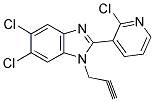 5,6-DICHLORO-2-(2-CHLORO-3-PYRIDINYL)-1-(2-PROPYNYL)-1H-1,3-BENZIMIDAZOLE 结构式