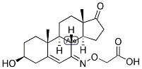 5-ANDROSTEN-3-BETA-OL-7,17-DIONE 7-CARBOXYMETHYLOXIME : BSA 结构式
