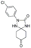 2-(4-CHLOROPHENYL)-1,2,4-TRIAZASPIRO[4.5]DECANE-3,8-DIONE 结构式