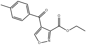 ETHYL 4-(4-METHYLBENZOYL)-3-ISOXAZOLECARBOXYLATE 结构式