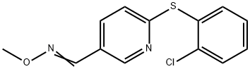 6-[(2-CHLOROPHENYL)SULFANYL]NICOTINALDEHYDE O-METHYLOXIME 结构式