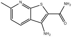 3-AMINO-6-METHYLTHIENO[2,3-B]PYRIDINE-2-CARBOXAMIDE 结构式