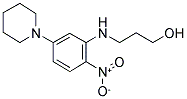 3-[(2-Nitro-5-piperidin-1-ylphenyl)amino]propan-1-ol 结构式