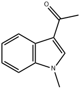 1-甲基-3-乙酰吲哚 结构式