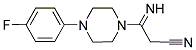 3-[4-(4-FLUOROPHENYL)PIPERAZINO]-3-IMINOPROPANENITRILE 结构式
