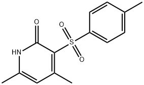 4,6-DIMETHYL-3-[(4-METHYLPHENYL)SULFONYL]-2(1H)-PYRIDINONE 结构式