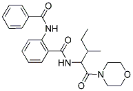 2-(BENZOYLAMINO)-N-[2-METHYL-1-(4-MORPHOLINYLCARBONYL)BUTYL]BENZAMIDE 结构式