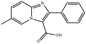 6-METHYL-2-PHENYLIMIDAZO[1,2-A]PYRIDINE-3-CARBOXYLIC ACID 结构式