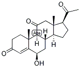 4-PREGNEN-6-BETA-OL-3,11,20-TRIONE 结构式