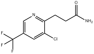 3-[3-Chloro-5-(trifluoromethyl)-2-pyridinyl]propanamide 结构式