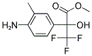 2-(4-AMINO-3-METHYL-PHENYL)-3,3,3-TRIFLUORO-2-HYDROXY-PROPIONIC ACID METHYL ESTER 结构式