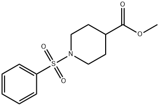 METHYL 1-(PHENYLSULFONYL)-4-PIPERIDINECARBOXYLATE 结构式