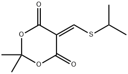 5-[(ISOPROPYLSULFANYL)METHYLENE]-2,2-DIMETHYL-1,3-DIOXANE-4,6-DIONE 结构式