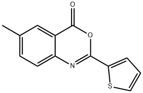 6-METHYL-2-(2-THIENYL)-4H-3,1-BENZOXAZIN-4-ONE 结构式