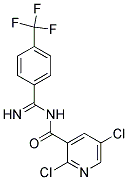 N3-IMINO[4-(TRIFLUOROMETHYL)PHENYL]METHYL-2,5-DICHLORONICOTINAMIDE 结构式