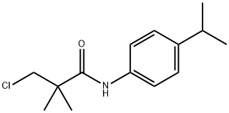 3-CHLORO-N-(4-ISOPROPYLPHENYL)-2,2-DIMETHYLPROPANAMIDE 结构式