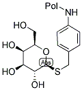 P-AMINOBENZYL 1-THIO-BETA-D-GALACTOPYRANOSIDE RESIN 结构式