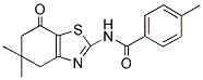 N-(5,5-DIMETHYL-7-OXO(4,5,6-TRIHYDROBENZOTHIAZOL-2-YL))(4-METHYLPHENYL)FORMAMIDE 结构式