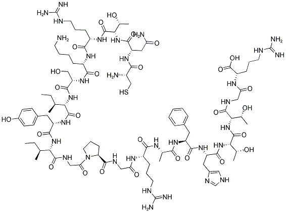 CYS-ASN-THR-ARG-LYS-SER-ILE-TYR-ILE-GLY-PRO-GLY-ARG-ALA-PHE-HIS-THR-THR-GLY-ARG 结构式