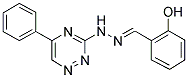 2-HYDROXYBENZALDEHYDE (5-PHENYL-1,2,4-TRIAZIN-3-YL)HYDRAZONE 结构式