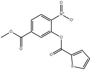 5-(METHOXYCARBONYL)-2-NITROPHENYL 2-THIOPHENECARBOXYLATE 结构式