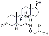 5-ALPHA-ANDROSTAN-17-BETA-OL-3,7-DIONE 7-CARBOXYMETHYLOXIME 结构式