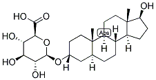 5ALPHA-ANDROSTAN-3ALPHA,17BETA-DIOL-3-(O-1BETA)-D-GLUCOPYRANO-SIDURONIC ACID 结构式