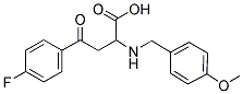 4-(4-FLUOROPHENYL)-2-[(4-METHOXYBENZYL)AMINO]-4-OXOBUTANOIC ACID 结构式