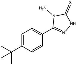 4-氨基-5-(4-叔丁基苯基)-2H-1,2,4-三唑-3-硫酮 结构式