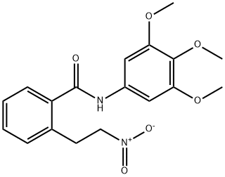 2-(2-NITROETHYL)-N-(3,4,5-TRIMETHOXYPHENYL)BENZENECARBOXAMIDE 结构式