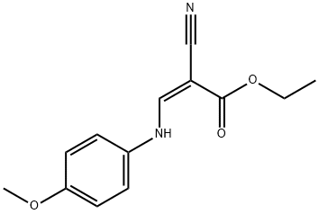 ETHYL 2-CYANO-3-(4-METHOXYANILINO)ACRYLATE 结构式