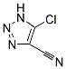 5-CHLORO-1H-[1,2,3]TRIAZOLE-4-CARBONITRILE 结构式