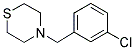 4-(3-CHLOROBENZYL)THIOMORPHOLINE 结构式