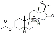 5BETA-PREGNAN-3ALPHA-OL-16,20-DIONE-3-ACETATE 结构式