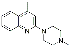 4-METHYL-2-(4-METHYLPIPERAZINO)QUINOLINE 结构式