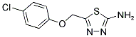 5-(4-CHLORO-PHENOXYMETHYL)-[1,3,4]THIADIAZOL-2-YLAMINE 结构式